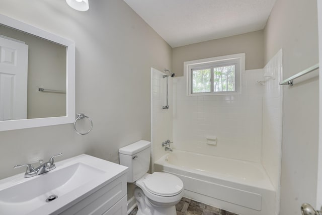 2206 Church Hill Ct, Augusta, GA 30906 - full bathroom featuring toilet, vanity, and washtub / shower combination