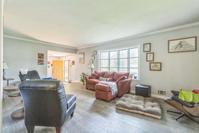 2917 Westchester Ct, Augusta, GA 30909 - living room with wood finished floors and ornamental molding