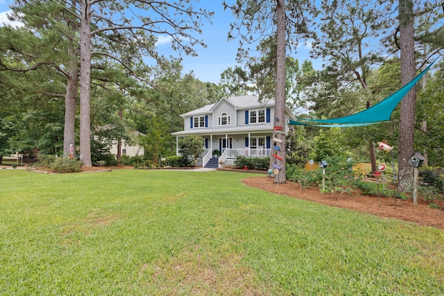 534 Creekridge Rd, Aiken, SC 29803 - colonial home with covered porch and a front lawn