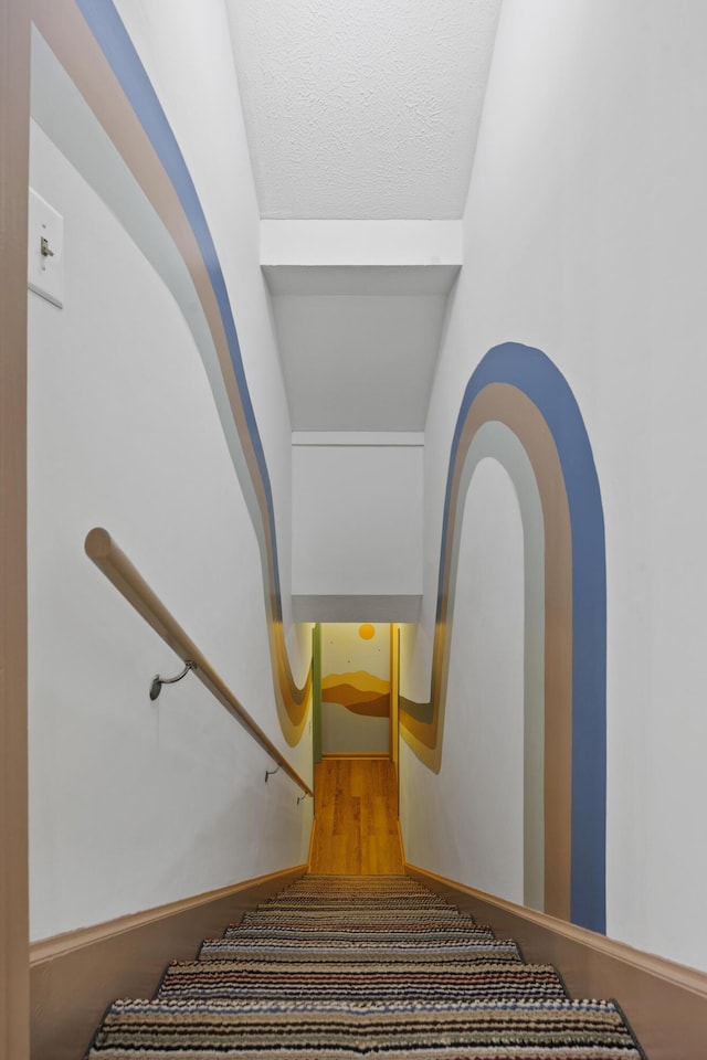 534 Creekridge Rd, Aiken, SC 29803 - staircase featuring wood finished floors and baseboards