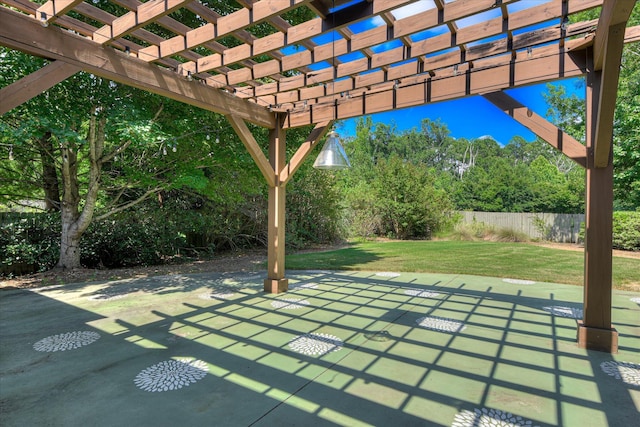 525 Brigham Trl, Augusta, GA 30909 - view of patio featuring a pergola