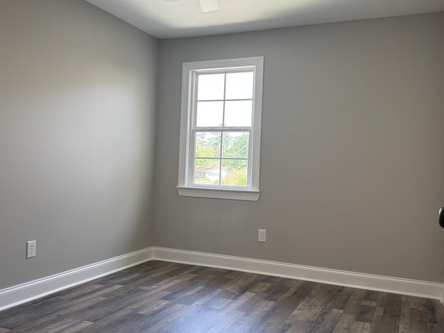 3112 Fieldstone Cir, Augusta, GA 30907 - unfurnished room featuring dark wood-style flooring and baseboards