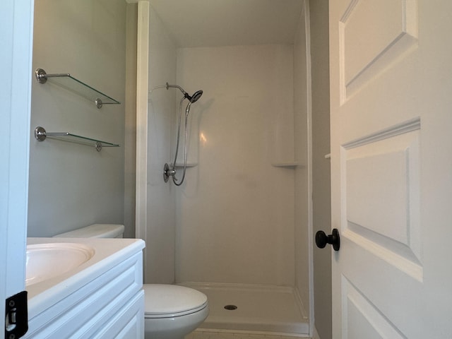 3112 Fieldstone Cir, Augusta, GA 30907 - bathroom with a shower stall, toilet, and vanity
