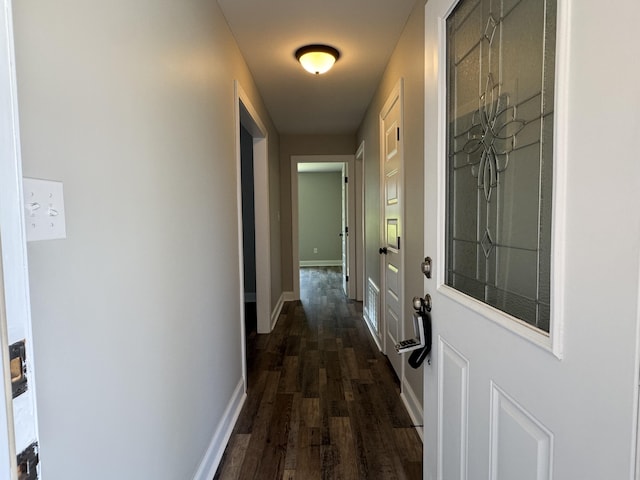 3112 Fieldstone Cir, Augusta, GA 30907 - corridor with dark wood-style floors and baseboards
