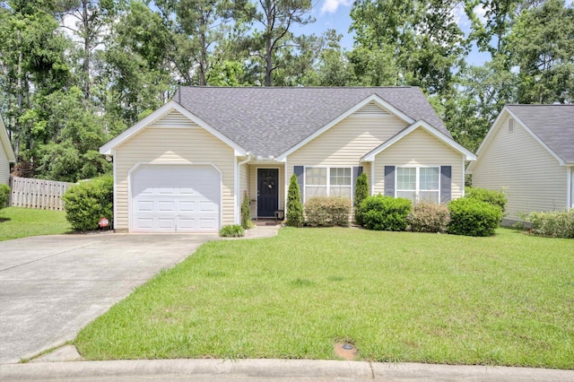 543 Cranberry Cir, Grovetown, GA 30813 - ranch-style house with a garage, driveway, and roof with shingles