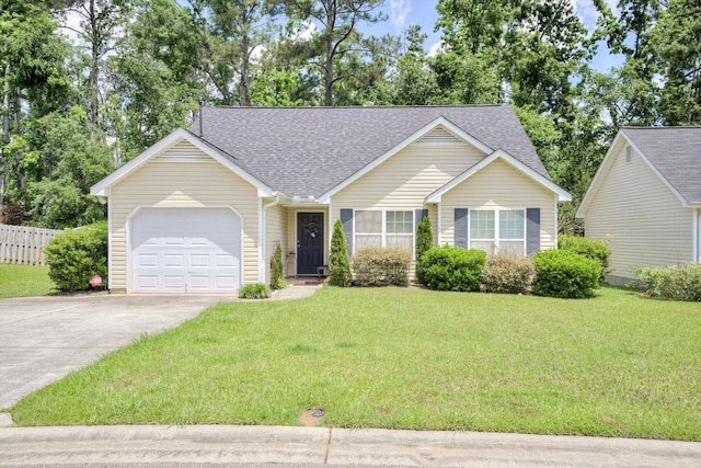 543 Cranberry Cir, Grovetown, GA 30813 - ranch-style house featuring a garage, driveway, and roof with shingles
