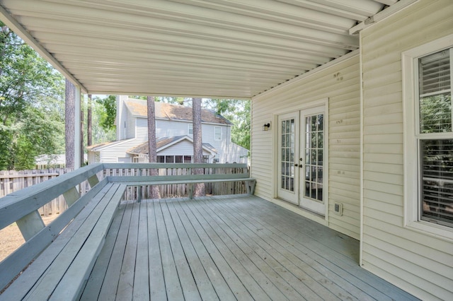 123 Sugar Maple Ln, Martinez, GA 30907 - wooden deck with french doors