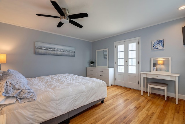 3011 Fox Spring Rd, Augusta, GA 30909 - bedroom featuring wood finished floors, crown molding, ceiling fan, and recessed lighting
