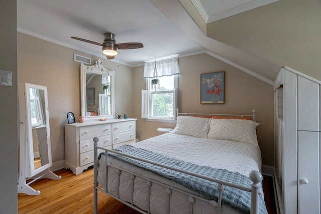 3011 Fox Spring Rd, Augusta, GA 30909 - bedroom featuring light wood finished floors, ornamental molding, and ceiling fan