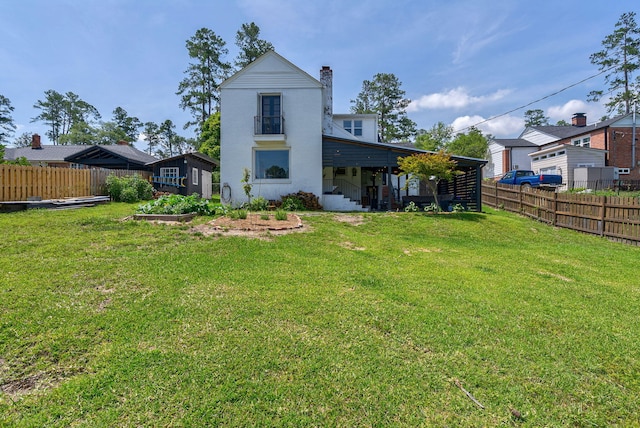 3011 Fox Spring Rd, Augusta, GA 30909 - back of property featuring a chimney
