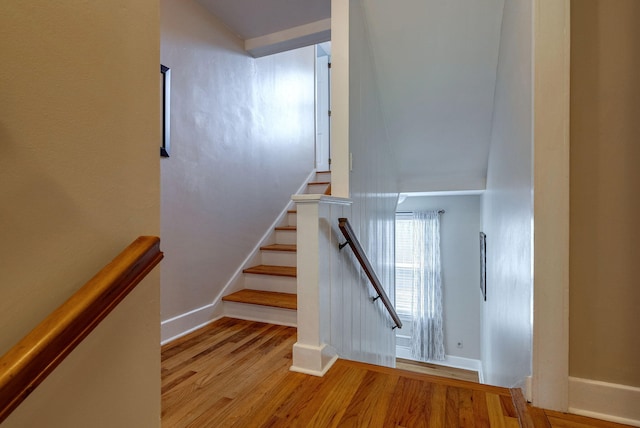 3011 Fox Spring Rd, Augusta, GA 30909 - stairway featuring wood finished floors and baseboards
