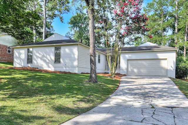 715 Gentlewind Ln, Martinez, GA 30907 - ranch-style home with driveway, a front yard, and an attached garage