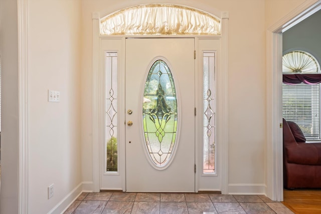 view of entrance foyer