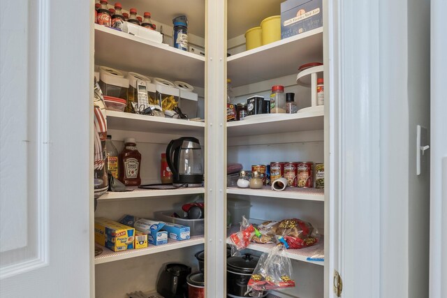 view of pantry