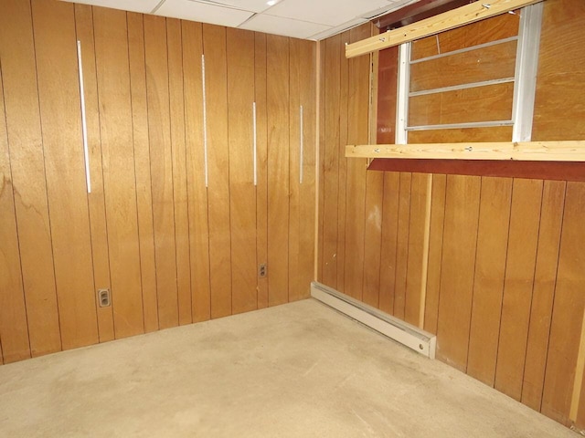 3414 Applejack Ter, Augusta, GA 30906 - unfurnished room featuring a baseboard radiator and wooden walls