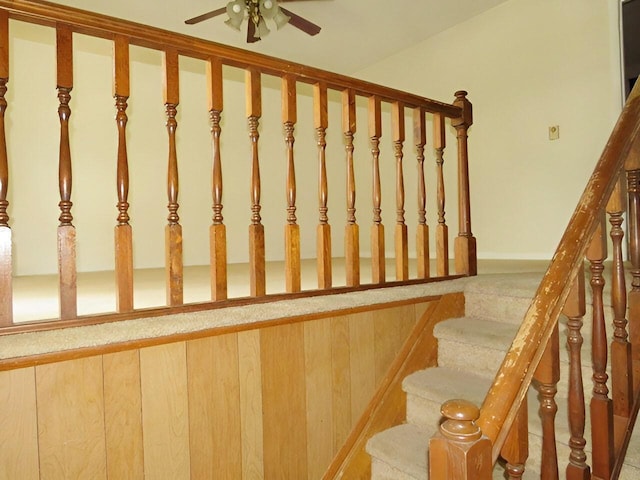 3414 Applejack Ter, Augusta, GA 30906 - staircase with a ceiling fan