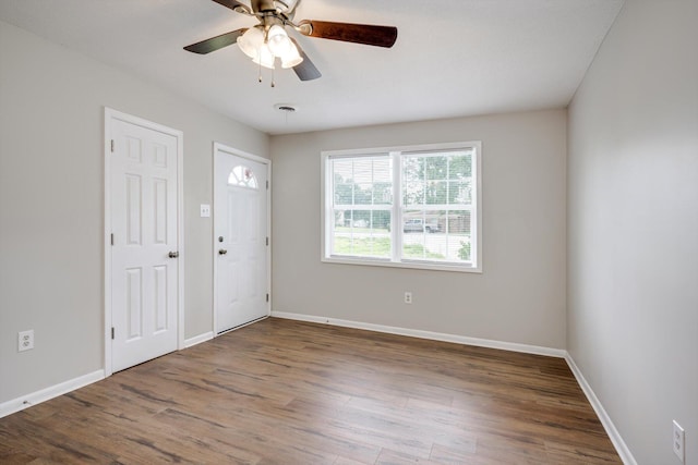 3204 Hillis Rd, Augusta, GA 30906 - unfurnished room featuring wood finished floors and a ceiling fan