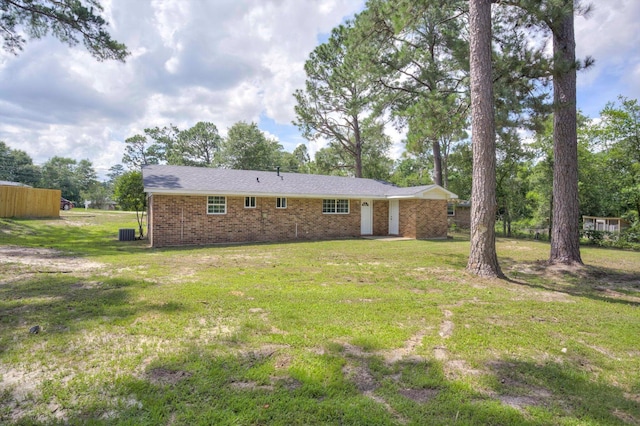 3204 Hillis Rd, Augusta, GA 30906 - back of house featuring brick siding and a lawn
