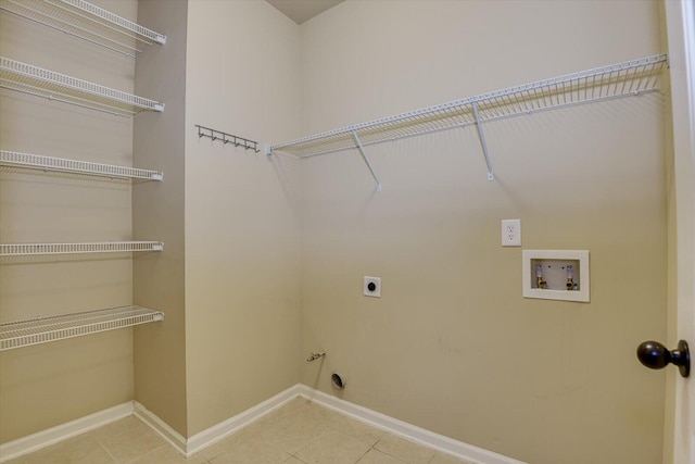 laundry room featuring hookup for an electric dryer and hookup for a washing machine