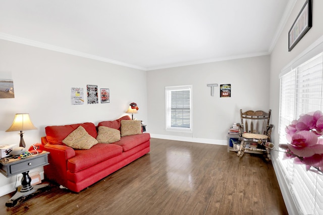 2530 Springwood Dr, Augusta, GA 30904 - living room featuring a wealth of natural light, ornamental molding, and wood finished floors