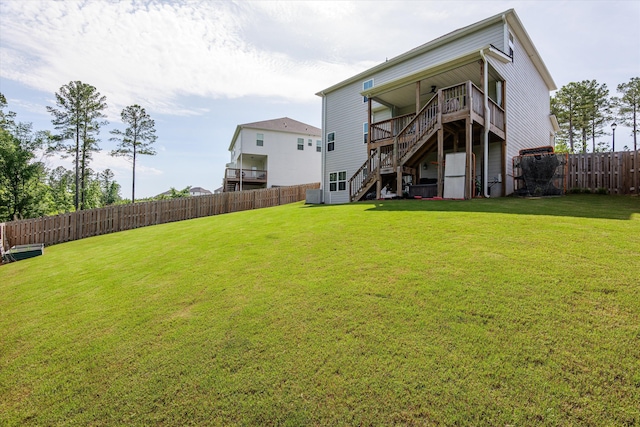 3540 Hilltop Trl, Evans, GA 30809 - rear view of house featuring stairway and a deck