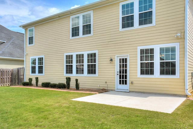back of house featuring a patio area