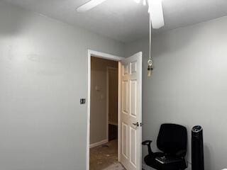 4512 Country Glen Cir, Grovetown, GA 30813 - sitting room with ceiling fan and an office area