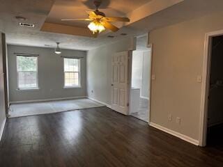 4512 Country Glen Cir, Grovetown, GA 30813 - spare room featuring wood finished floors and a ceiling fan