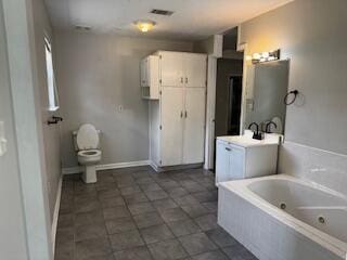4512 Country Glen Cir, Grovetown, GA 30813 - full bath featuring a whirlpool tub and vanity