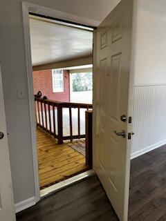4512 Country Glen Cir, Grovetown, GA 30813 - doorway to outside featuring wood finished floors