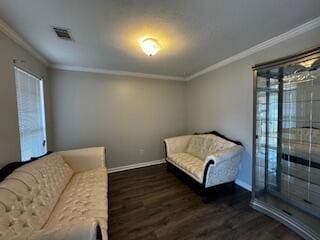 4512 Country Glen Cir, Grovetown, GA 30813 - sitting room featuring dark wood finished floors and ornamental molding