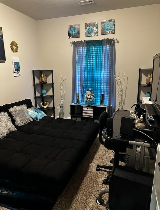 bedroom featuring carpet flooring