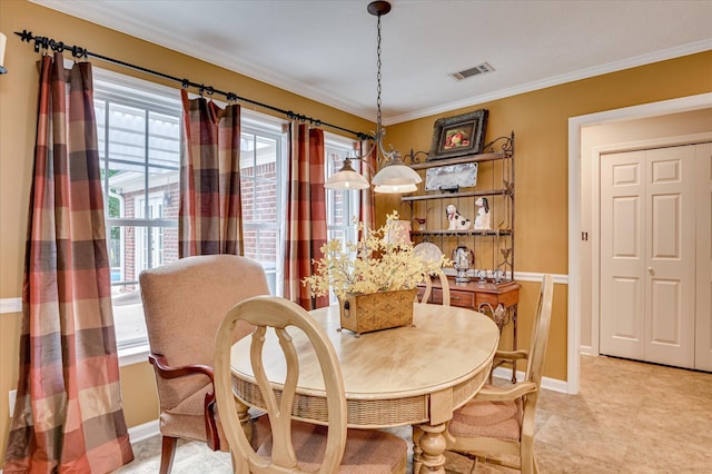 182 Andrews Br, North Augusta, SC 29860 - dining area featuring baseboards and ornamental molding