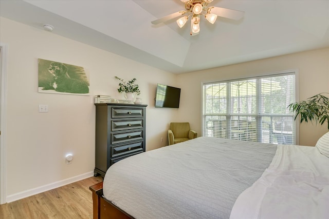 267 Fairway Dr, Mccormick, SC 29835 - bedroom featuring light wood-style flooring, baseboards, and ceiling fan