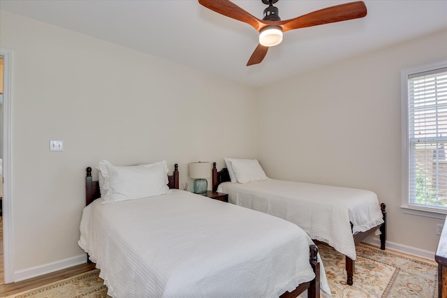 267 Fairway Dr, Mccormick, SC 29835 - bedroom featuring light wood-type flooring, baseboards, and ceiling fan