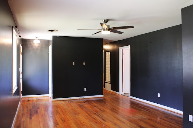 3711 Columbia Dr, Martinez, GA 30907 - empty room featuring ceiling fan and hardwood / wood-style flooring