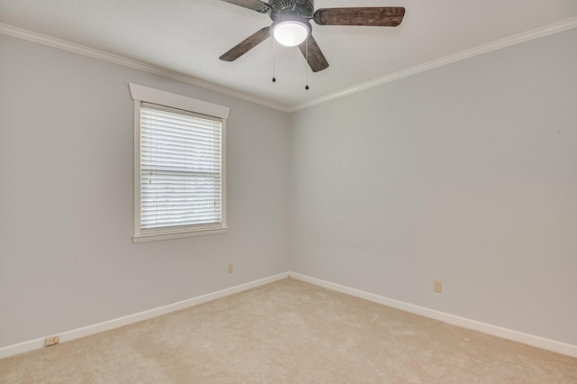1414 Brookgreen Dr, North Augusta, SC 29841 - unfurnished room with light carpet, ornamental molding, and ceiling fan