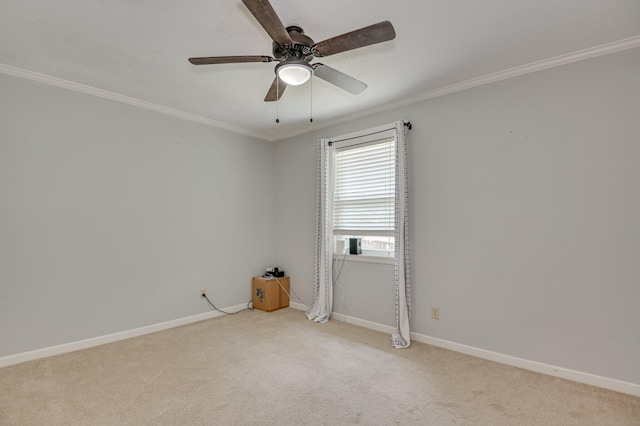1414 Brookgreen Dr, North Augusta, SC 29841 - unfurnished room with ornamental molding, light colored carpet, and ceiling fan
