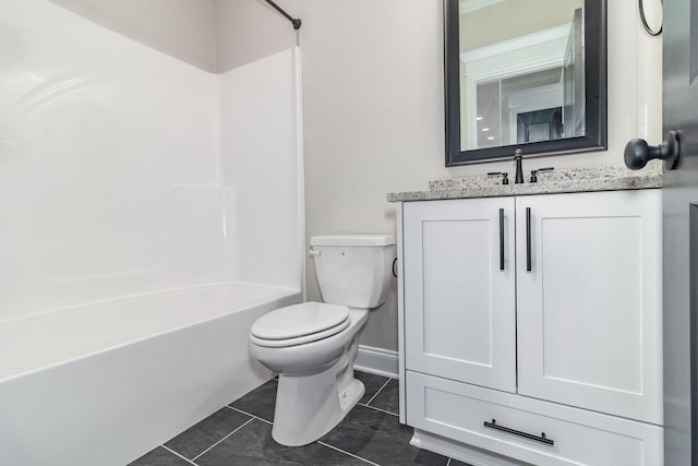 2421 Laurens St, Grovetown, GA 30813 - full bath featuring toilet, vanity, bathtub / shower combination, and tile patterned flooring