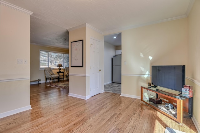 1612 Fairwood Dr, Augusta, GA 30909 - living area with crown molding and wood finished floors