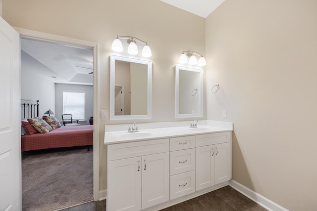 bathroom with vanity