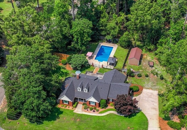 213 Oak Ln, Waynesboro, GA 30830 - aerial overview of property's location featuring a pool area
