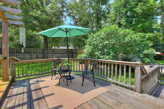 213 Oak Ln, Waynesboro, GA 30830 - view of wooden terrace