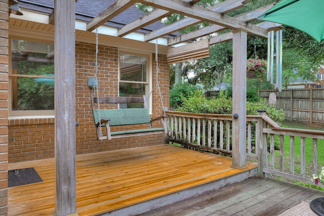 213 Oak Ln, Waynesboro, GA 30830 - deck with a pergola