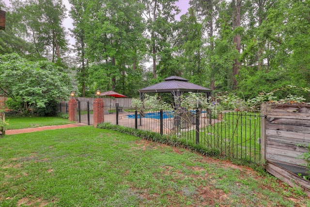 213 Oak Ln, Waynesboro, GA 30830 - view of yard with a gazebo