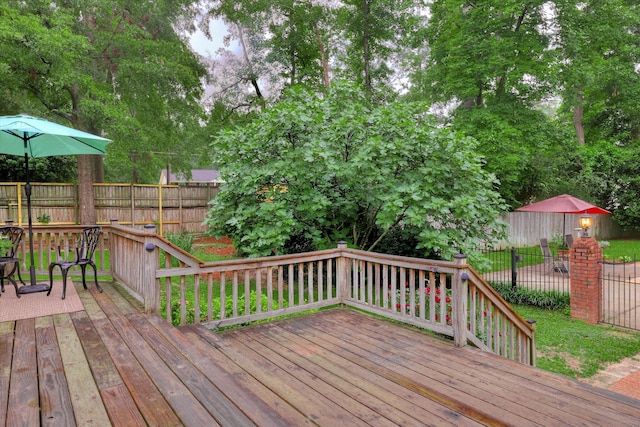 213 Oak Ln, Waynesboro, GA 30830 - view of wooden deck