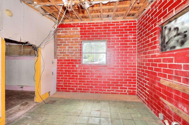 601 Lexington Ave, Washington, GA 30673 - basement featuring brick wall