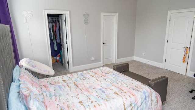 902 Adderley Ln, Evans, GA 30809 - bedroom with carpet floors, a walk in closet, baseboards, and a closet