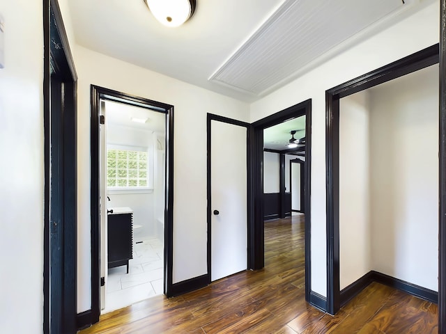 1952 Satcher Blvd, Augusta, GA 30906 - hall with baseboards and dark wood-style flooring