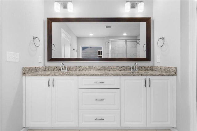 5065 Anna Way Unit Fb25, North Augusta, SC 29841 - bathroom featuring double vanity and a stall shower